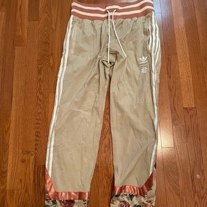 Adidas x Eric Emanuel Stone Khaki Floral Hem Pants
